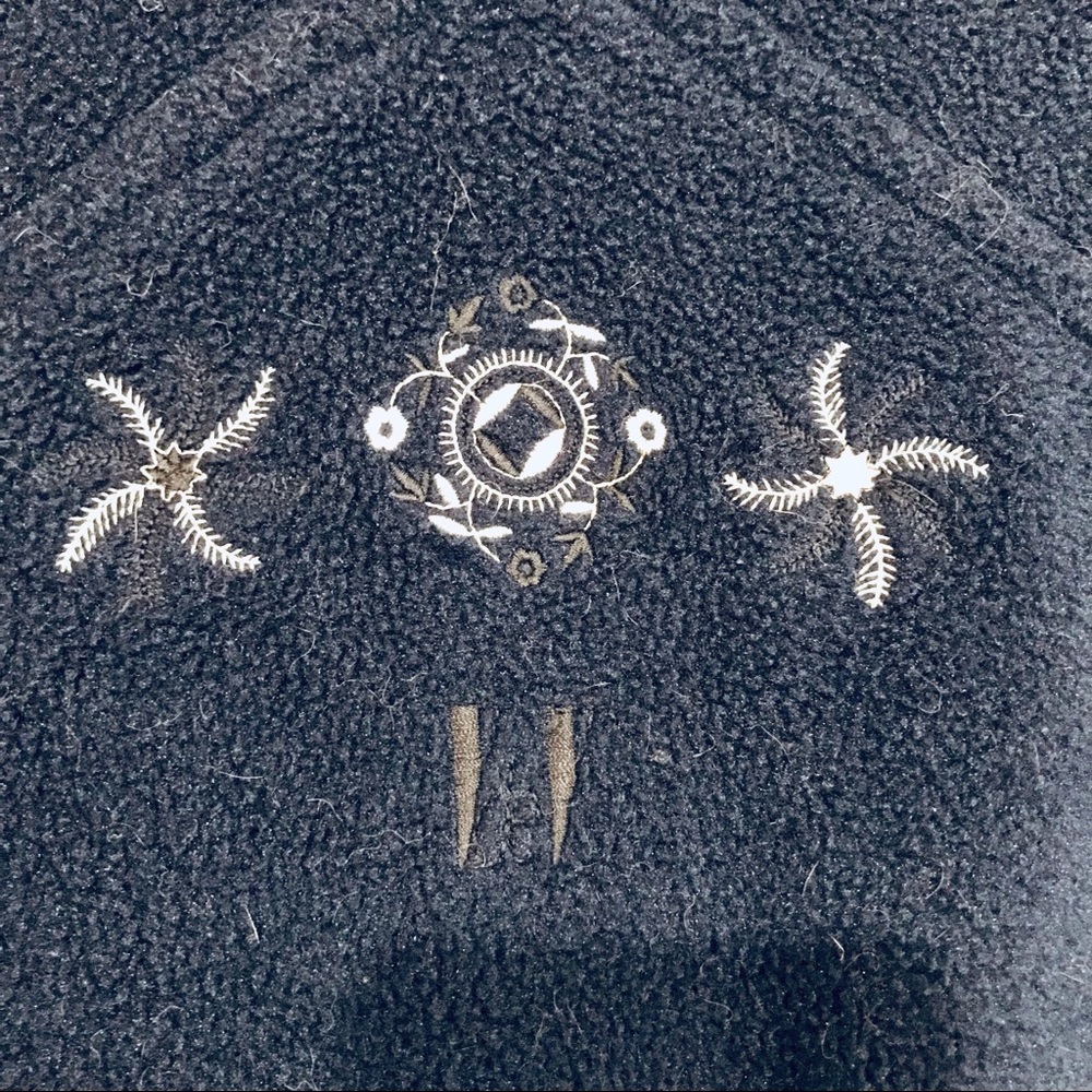 Vintage 1980’s V de V Paris navy ‘Polartec’ embroidered sweater. Size L. EUC - Picture 10 of 12